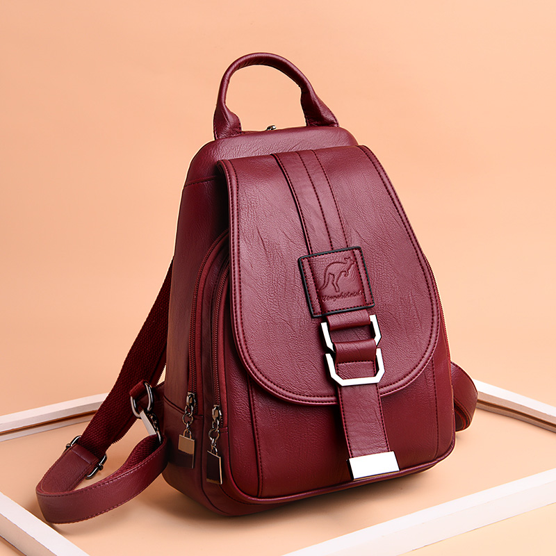 Leather Backpack Vintage - حقائب ظهر جلدية للنساء ، حقيبة