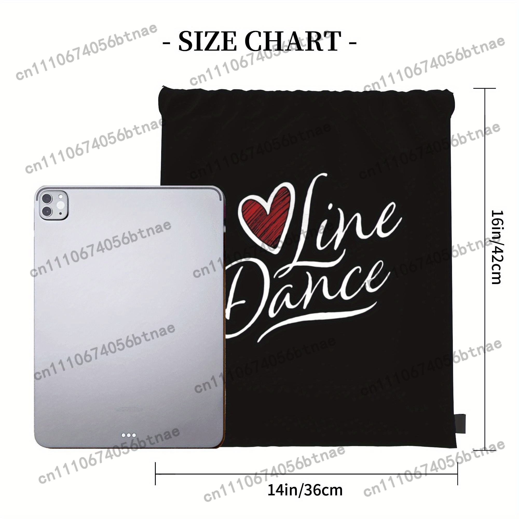 حقيبة برباط من LOVE Line Dance - مراجعة Drawstring Gym Bag وسعره