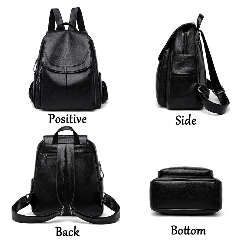 حقيبة ظهر نسائية من الجلد النا - مراجعة Leather Backpack Vintage وسعره