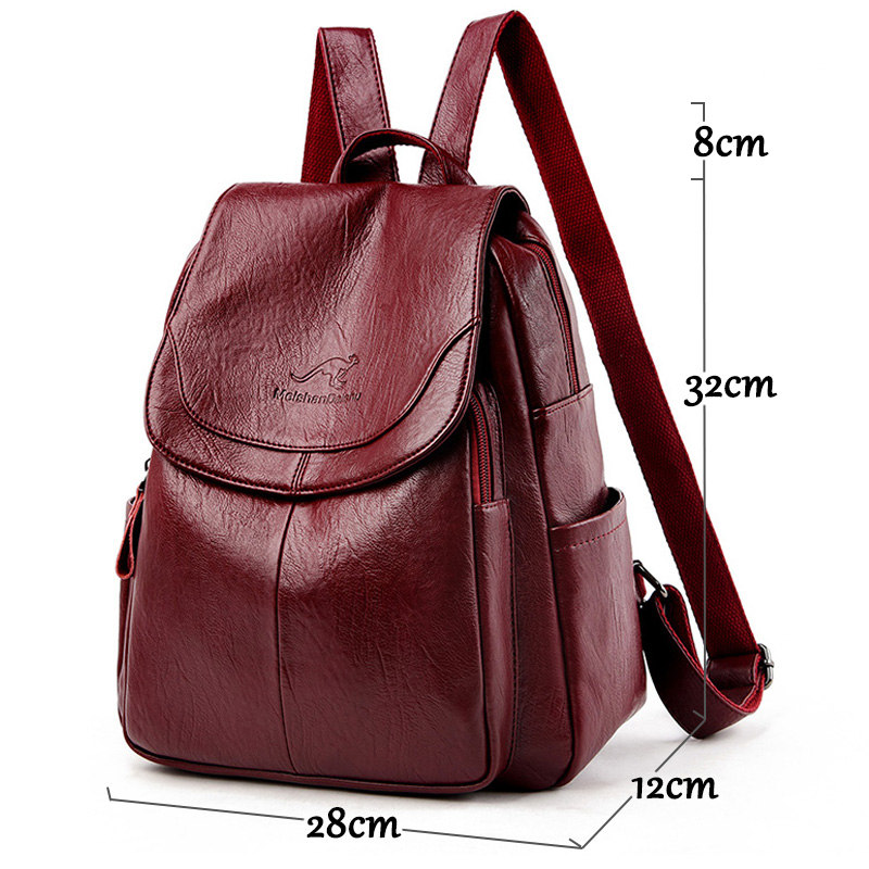 حقيبة ظهر نسائية من الجلد النا - مراجعة Leather Backpack Vintage وسعره