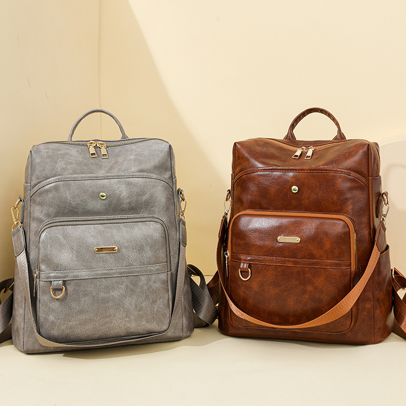 حقيبة ظهر نسائية عصرية من البو - مراجعة Leather Backpack Vintage وسعره