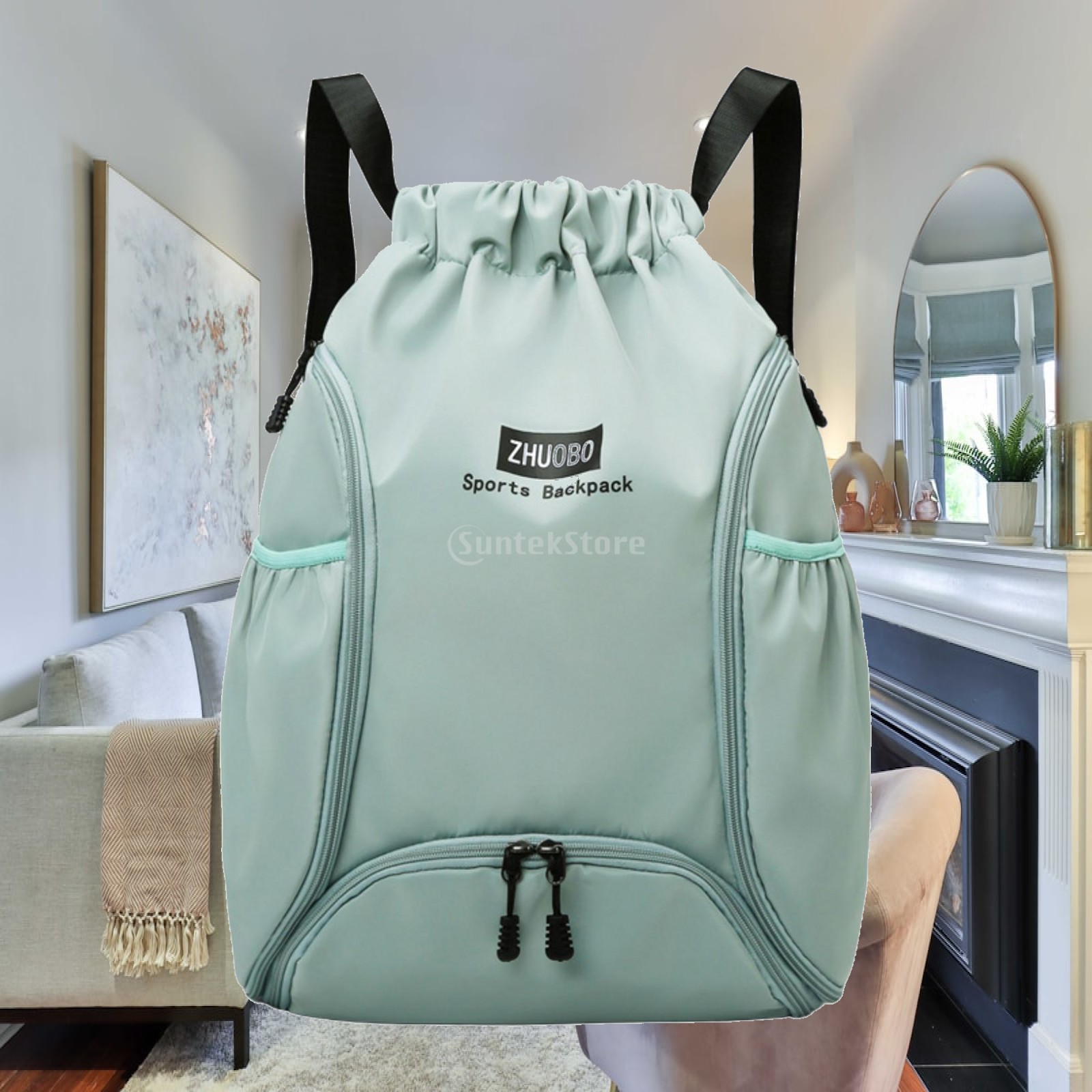 حقيبة ظهر لكرة السلة برباط سحب - مراجعة Drawstring Gym Bag وسعره