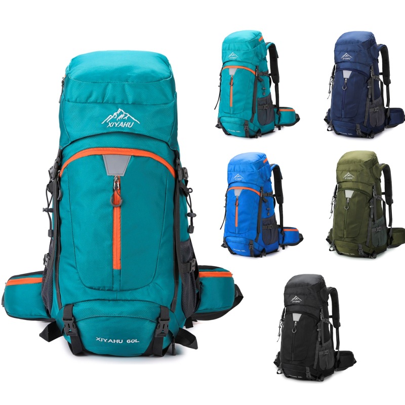 60L التخييم على ظهره حقيبة سفر - مراجعة Rain Cover Backpack وسعره