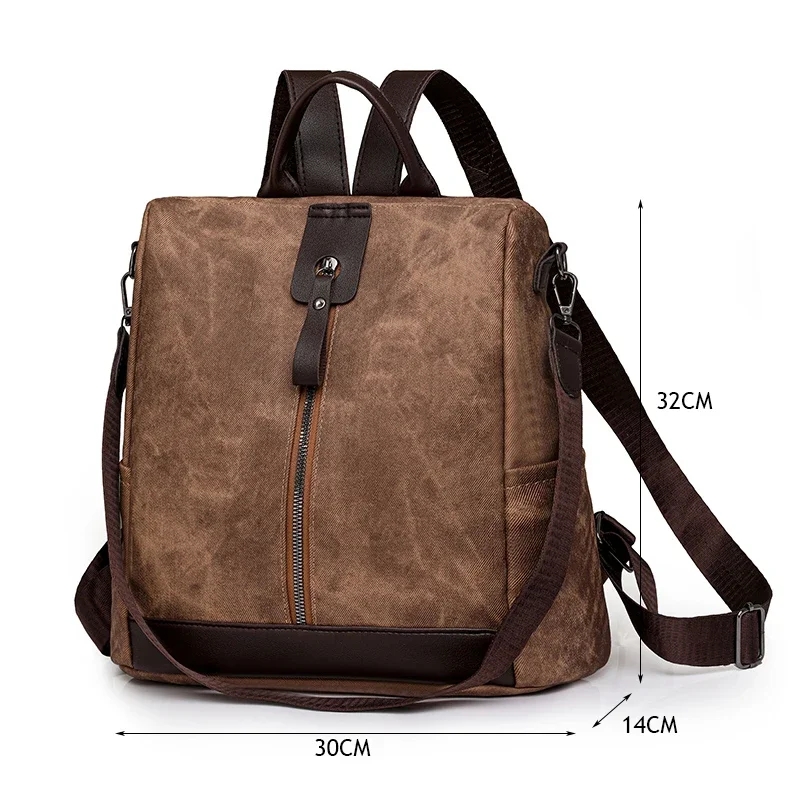 حقيبة ظهر عصرية مضادة للسرقة ل - مراجعة Leather Backpack Vintage وسعره